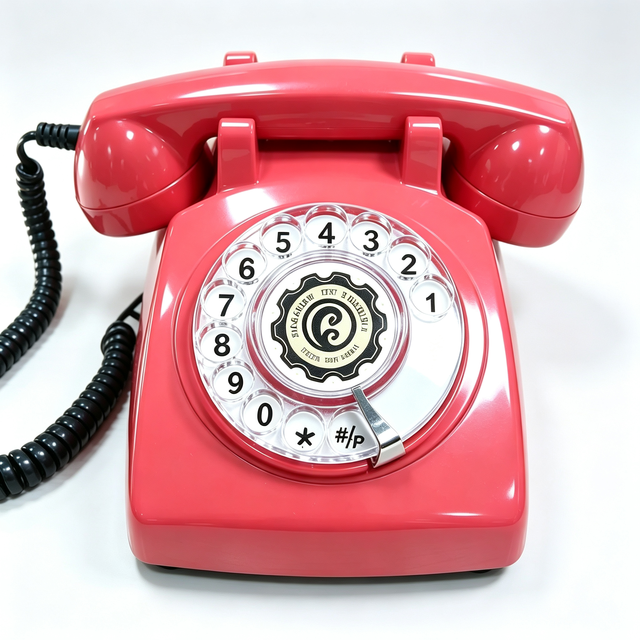 Vintage Rotary Dial Corded Telephone Retro Landline Desk Phone Antique Style Fixed Telephone for Home Hotel Decor OEM ODM