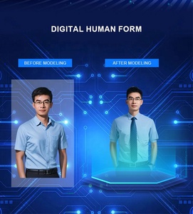 AIIA Boîte d'hologramme 3D Vitrine LCD transparente de 10.1 pouces avec écran tactile infrarouge Affichage publicitaire intérieur pour ascenseur - Product Image 3