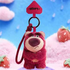 ของแท้ 4 ชิ้น/ชุด ของเล่นทอยสตอรี่ ชุดสายคล้องโทรศัพท์แบบสุ่ม กล่องสุ่ม ตุ๊กตาหมีสตรอว์เบอร์รี่น่ารัก ของตกแต่ง พวงกุญแจ - Product Image 5