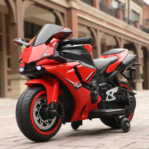 Moto électrique pour enfants de 3 à 6 ans, grande roue lumineuse, plastique, rechargeable, quatre roues, stable - Product Image 6