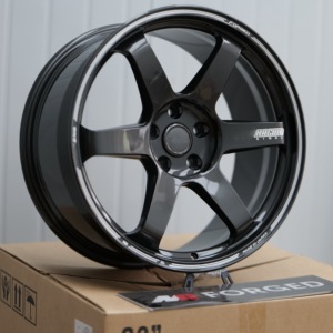 ล้อ Volk <span class=keywords><strong>TE37</strong></span> Ultra Track Edition II <span class=keywords><strong>สี</strong></span> Diamond Dark Gunmetal ขนาด 19 20 นิ้ว 19x9.5 20x9.5 20x10 20x10.5 20x11 สำหรับ Fk8 R35 GTR - Product Image 2
