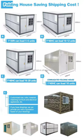 Maison conteneur modulaire préfabriquée en acier de type Z de 20 pieds et 40 pieds avec panneaux sandwich pour habitation