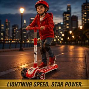 Patinete Infantil con Luces LED en la Rueda Delantera, Plegable con una Sola Tecla, 4 Alturas Ajustables - Product Image 5