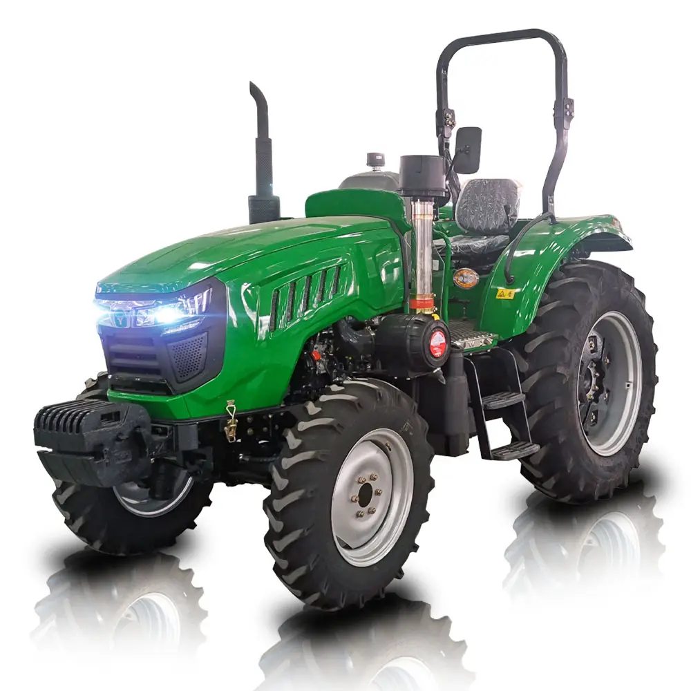 Factory 4wd Tractor 100hp Para Venda Boa Qualidade Máquina Agricultura Tratores Fazenda Com Front End Loader Retroescavadeira