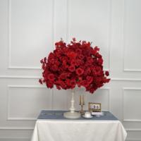 DKB Bestseller Rote Seidenblumenkugeln Künstliche Rosen Tischdekoration Hochzeitsdekoration Großpackungen Hochzeitsblumen