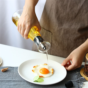 500ml Distributeur de vinaigre transparent Bouteille en verre <span class=keywords><strong>Carafe</strong></span> à <span class=keywords><strong>huile</strong></span> d'<span class=keywords><strong>olive</strong></span> <span class=keywords><strong>Carafe</strong></span> Caranter pour cuisine BBQ - Product Image 3