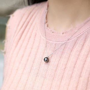 Collar con Colgante de Perla Aurora Edison, Diamante Blanco Australiano, Oro de 18K, Elegante Conjunto de Diamantes, Abrigos de Mujer con Luz Fría de Montaña - Product Image 4