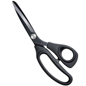 Stainless Steel Tailor Scissors 9.5 Inch Black Straight Head For Home Use - Product Image 1