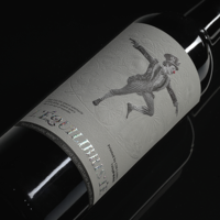 Étiquette de vin personnalisée autocollante, imperméable, avec gaufrage, estampage à chaud doré, encre métallique, à gratter, forme personnalisée pour seau à glace