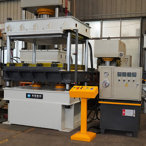 <span class=keywords><strong>Presse</strong></span> à chaud sous toit à double cylindre de 50 tonnes pour le moulage de feuilles de plastique avec chauffage électrique et contrôle de la température - Product Image 3