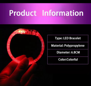 Pulsera Fluorescente LED con Logotipo Personalizado, para Conciertos, Festivales, Fiestas, Brilla en la Oscuridad, Intermitente - Product Image 3