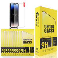 Protector de Pantalla de Vidrio Templado Transparente 9H Antirrayaduras para iPhone 16E 16 15 14 13 12 11 Xr Pro Max