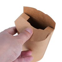 Gobelet en papier écologique jetable incliné, personnalisé, en kraft, pour frites et plats à emporter