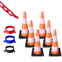 Chaînes de sécurité routière en plastique 6/8 mm jaune/noir rouge/blanc 20 mètres 50 mètres par rouleau vente en gros d'usine