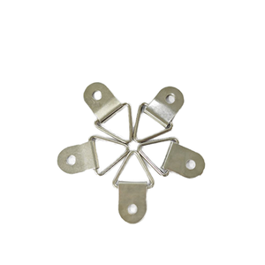 High Quality Iron Nickel Plated Picture <b>Hooks</b> Photo Frame <b>Hooks</b> Triangle <b>Hooks</b> Hanger for Hanging Panel Lights - Product Image 1