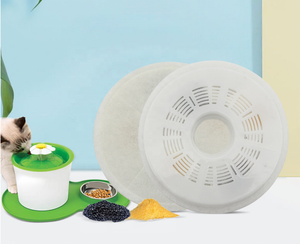 Lot de 12 filtres de <span class=keywords><strong>fontaine</strong></span> pour <span class=keywords><strong>chat</strong></span> de remplacement compatibles avec <span class=keywords><strong>Catit</strong></span> Design Senses Fountain/Flower Fountain/Senses 2.0 Stainless Steel - Product Image 5