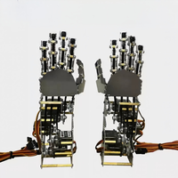 Mano Robótica Metálica de 5 Grados de Libertad/Dedo Robótico Biónico/Robot Humanoide/Mano Robótica de 5 Servomotores/Pinza SR-WZ2