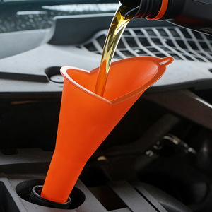 Orange Plastic Refueling Funnel Large Size For Motorcycle And Car Fueling - Product Image 3