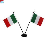 Bendera Meja Negara-Negara Dunia Berkualitas Tinggi dengan Logo Kustom 8x5 Inch, Bahan EVA Ramah Lingkungan, Tahan Air, Cetak Digital, Bendera Meja Kantor