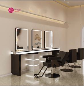 Yicheng Beauty Entrega rápida Espejo de doble cara con luz LED Espejo de maquillaje Muebles de peluquería de salón con el mejor precio - Product Image 5