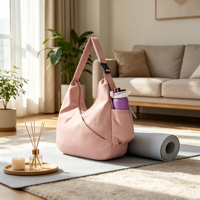 Tas Gym Unisex Ramah Lingkungan Tahan Air, Tas Olahraga Modis, Tas Travel untuk Matras Yoga, Tahan Lama, Portabel, untuk Belanja dan Aktivitas Sehari-hari