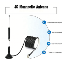 Antena Exterior 4G de Alta Calidad, Antena Omnidireccional Externa LTE con Montaje en Bucle, 5dbi 7dbi Wifi SMA con Base Magnética