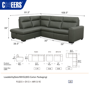 <span class=keywords><strong>MANWAH</strong></span> - Sofá Esquinero Chesterfield de Cuero Genuino Verde de Lujo, con Reclinación Eléctrica y Almacenamiento, Estructura Metálica, Gran Venta en Europa - Product Image 6