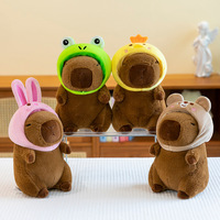 BT 25cm mignon Capybara jouets en peluche dessin animé Anime moelleux jouet mignon griffe poupée Machine animaux en peluche doux cadeaux de noël en gros