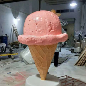 Fornitore della cina negozio di arte ornamenti decorazione gigante cono gelato scultura - Product Image 3