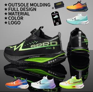 Chaussures d'entraînement unisexes CC, semelle extérieure en caoutchouc, semelle intermédiaire en EVA, empeigne en mesh respirant, légères, amorti doux, <span class=keywords><strong>plaque</strong></span> en carbone - Product Image 1