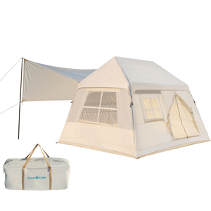 批发4-5人用折叠充气帐篷PVC框架舱户外充气露营帐篷Tente De Toit - Product Image 1