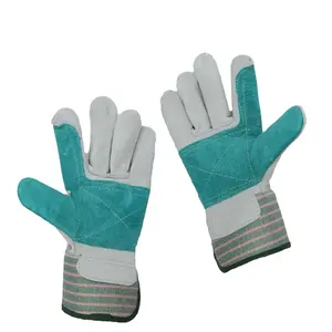 Heat Resistant gloves Cow Split Leather Anti Fire 10.5 inch Welding Work Welder Work Glove