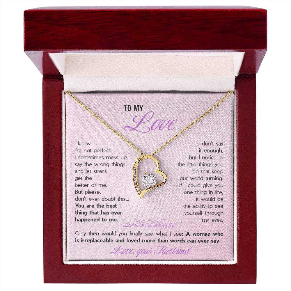 Gold Necklace + Card Gift Box LED