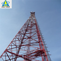 Menara Stasiun Basis Baja Siku Berlapis Galvanis Celup Panas