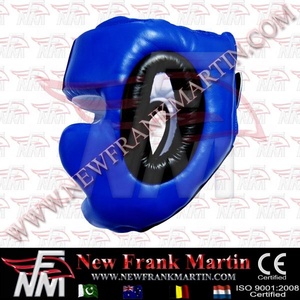 หมวกมวยหนัง PU แบบปรับแต่งได้ nfm ฝาครอบหน้าสัมผัสแบบเต็มรูปแบบอุปกรณ์ป้องกันสำหรับศิลปะการต่อสู้-มวยไทย Krav Maga ODM - Product Image 4