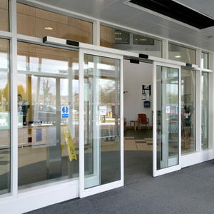 Tienda comercial, tienda de supermercado, puertas correderas de aluminio automáticas eléctricas, diseño moderno, <span class=keywords><strong>puerta</strong></span> de <span class=keywords><strong>cristal</strong></span> de aluminio para escaparate - Product Image 6