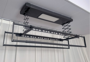 Tendedero Eléctrico Inteligente para Ropa, Diseño Simple con Iluminación, Tijera Única, Cable de Acero de 0.2 mm, Capacidad de Carga de 35 kg - Product Image 3