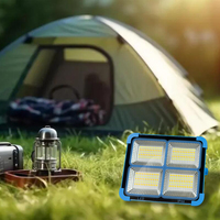 50W 100W 200W crochet de lumière portable solaire Portable multifonctionnel Usb projet d'éclairage de secours lumière solaire