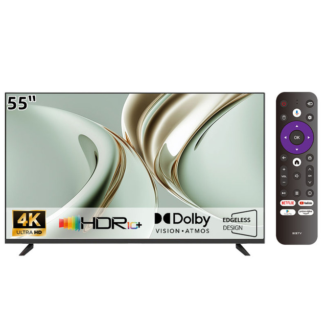 Hotel Smart TV 55 Inch 4K UHD HDR Android LED Custom Logo Wi-Fi for DLNA Business Office Entertainment OEM/ODM Built-In Speaker