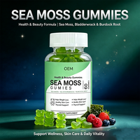 Complément Alimentaire Gommes de Mousse de Mer Marque Blanche OEM avec Fucus et Racine de Bardane pour la Santé de la Peau et de la Thyroïde