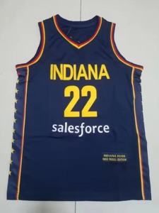 2025/26 Indiana 8 # Sophie Cunningham 22 # Caitlin Clark Unisex Fast Break Trikot mit Stickerei, Amerikanisches Basketball-Trikot - Product Image 4