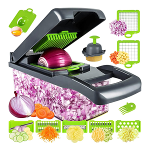 Hachoir à légumes, trancheuse et coupe-légumes de cuisine personnalisés en gros avec logo, avec lames en acier inoxydable - Product Image 1