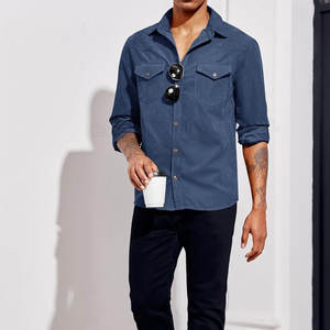 Chemises en cuir pour hommes respirantes les plus vendues en stock Chemises en cuir pour hommes à bas prix en vente en ligne - Product Image 4