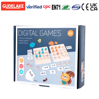Juego de operaciones digitales de madera para niños, juguete de batalla, tablero de aprendizaje temprano para contar y combinar, juego de construcción aritmética