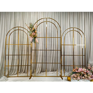 FURUN nouveauté décorations de mariage modernes en acier inoxydable fond moderne en acier inoxydable pour mariage moderne - Product Image 4
