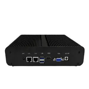 Più piccolo computer doppio lanHMI In-tel Core I7-7500 fanless mini industrial pc per finestra s 7/10