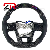 Volant en carbone forgé LED personnalisé pour Toyota Hilux 8ème génération Revo Fortuner Land Cruiser GR Revo SR5 GR-S Rogue 2016-2025