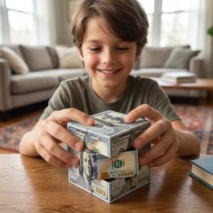 Cube de vitesse 3x3x3 personnalisé avec motif billet de 100 $, en ABS écologique, cube magique professionnel, puzzle anti-stress, cadeau pour <span class=keywords><strong>Kidult</strong></span> - Product Image 4