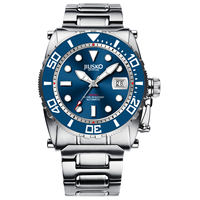 Montre pour homme de haute qualité, originale, de luxe, étanche, en acier inoxydable, sport, 300 m, montres de plongée, automatique, mécanique