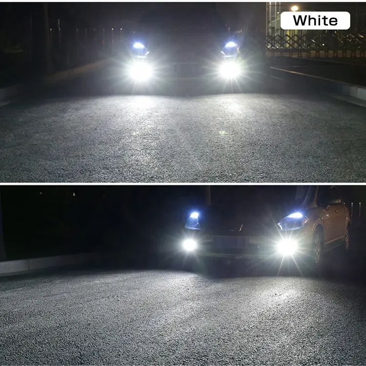 Gview LED-Beleuchtungssystem Nebel-Fahrleuchten H1LED-Glühbirnen 6000K Golden gelb weiß superhelles Nebellicht DRL für Pkw, Lkw